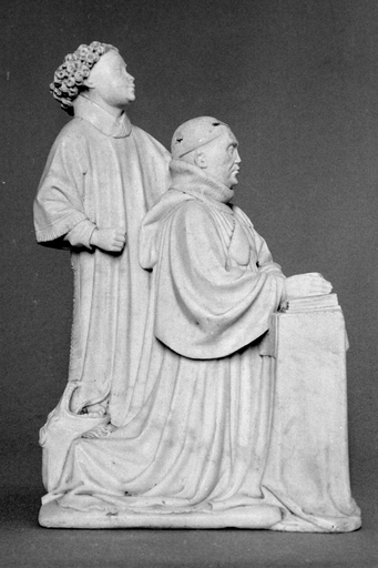 Groupe sculpté : saint Michel et un donateur, Paimbœuf