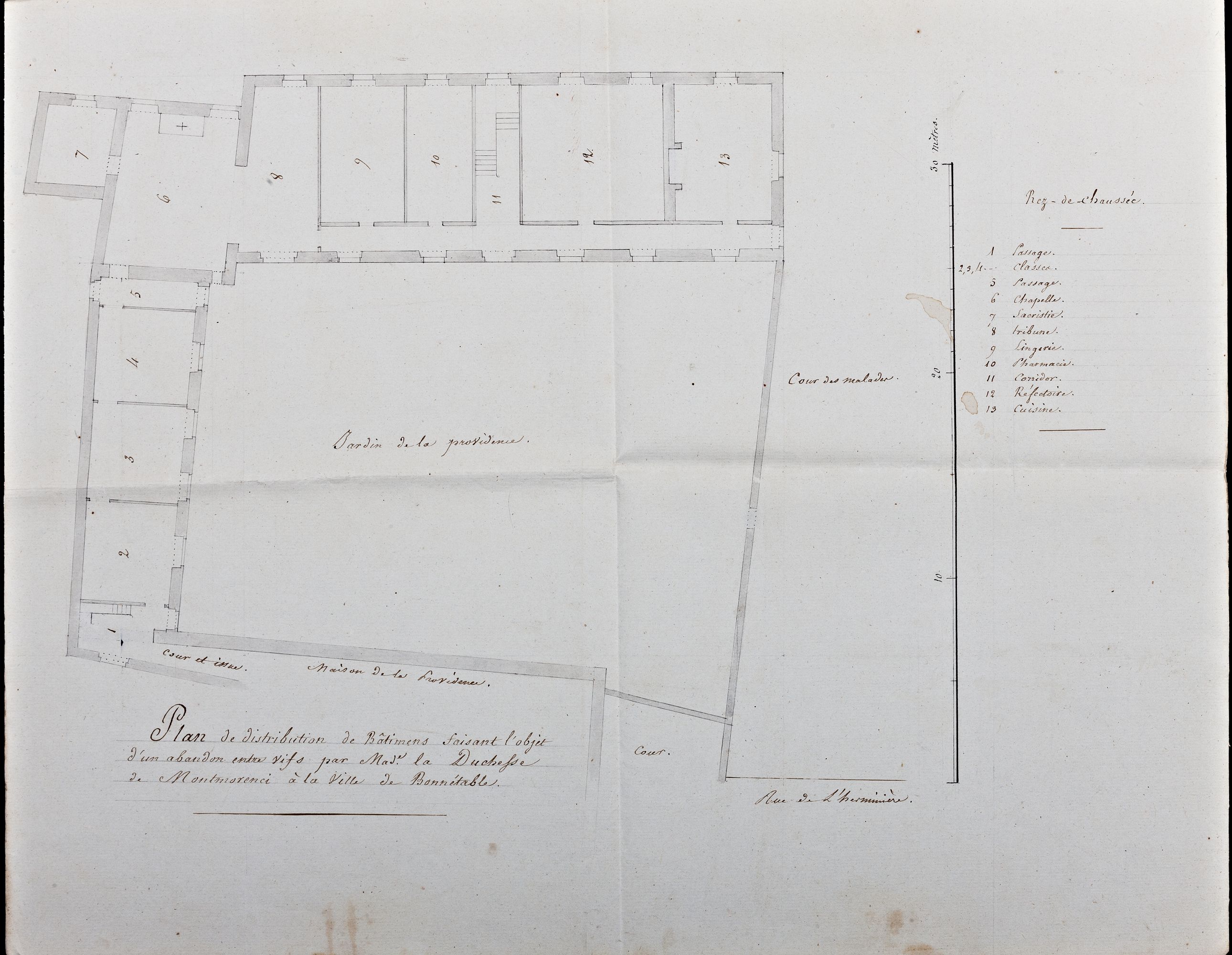 Maison dite de l'Enfant Jésus ou de La Providence de Bonnétable, puis hospice, actuellement immeubles à logements.