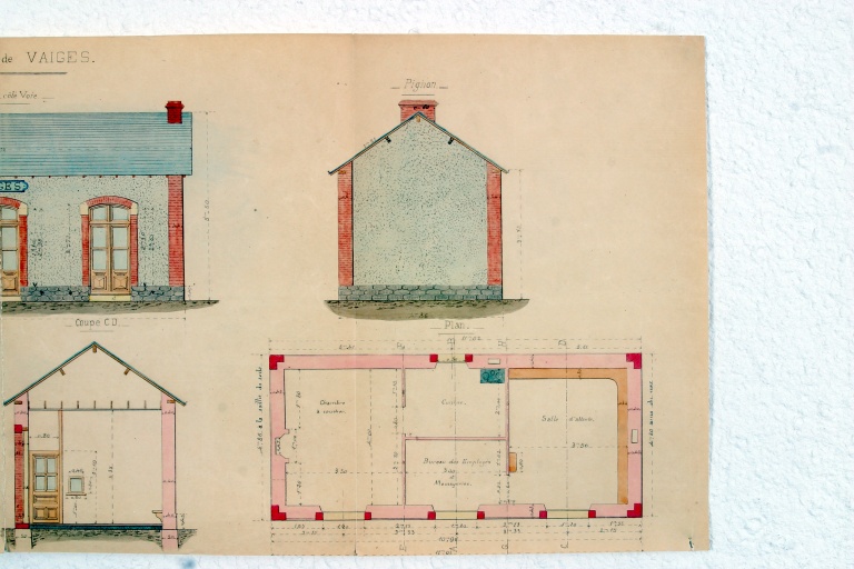 Gare de la compagnie des tramways de la Mayenne, puis maison, 6 rue de l'Ancienne-Gare