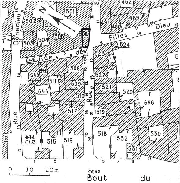 Maison dite du Croissant ou de la Tour, 7 rue des Filles-Dieu