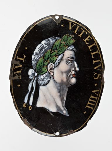 Plaque décorative : L'empereur Vitellius