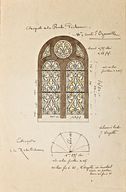 Ensemble de 2 verrières décoratives (baies 1 et 3)