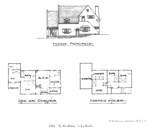 Maisons dites villas balnéaires Ty Ra et Ty Ra Bihan, 25 boulevard du Docteur-René-Dubois