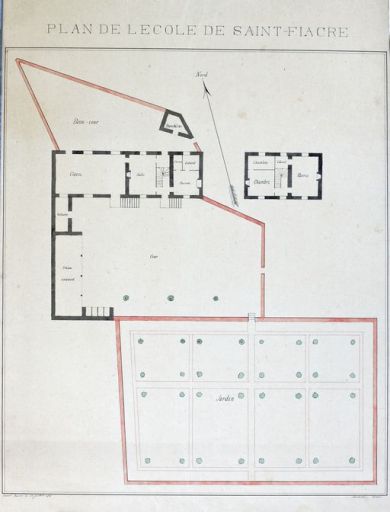 Ecole-mairie, actuellement école primaire, 18 rue du Coteau