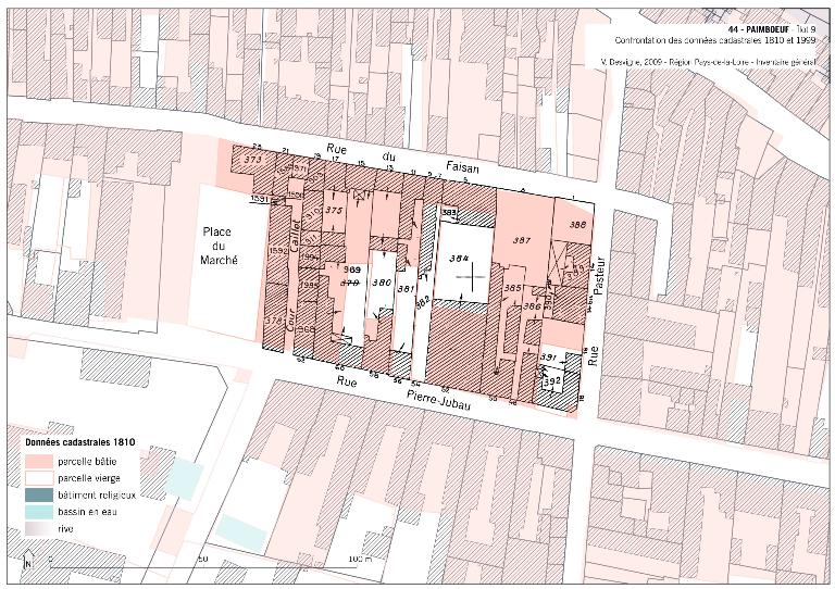 Îlot 9, 1 à 23 rue du Faisan ; place du Marché ; 46 à 62 rue Pierre-Jubau ; rue Pasteur