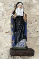 Statue : sainte Radegonde - Chapelle Saint-Pierre, Saulges