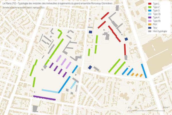 Immeubles du quartier du Ronceray-Glonnières
