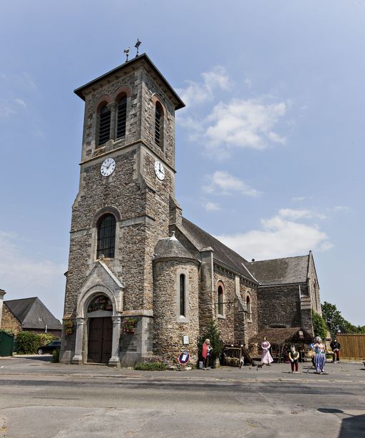Église paroissiale Saint-Quentin - rue de Mortiercrolles, Saint-Quentin-les-Anges
