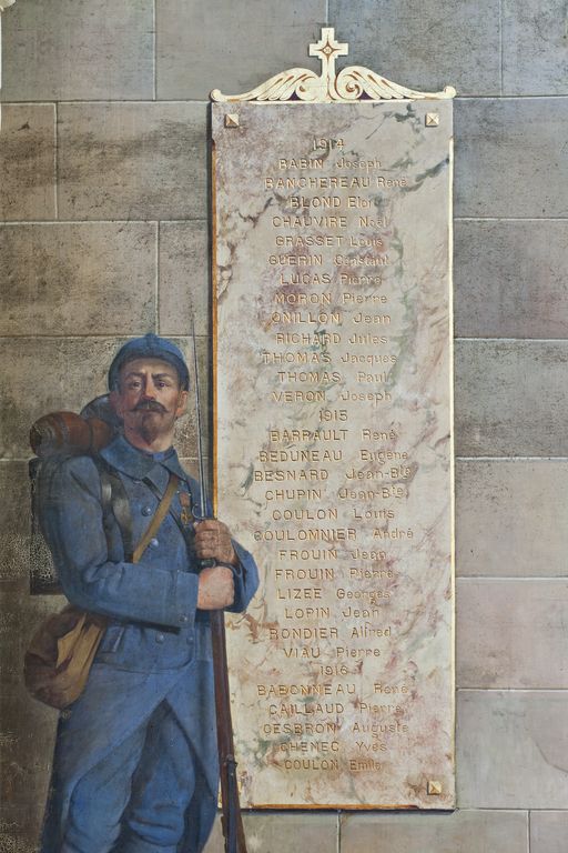 Monument aux morts, église paroissiale Saint-Pierre de Chanzeaux