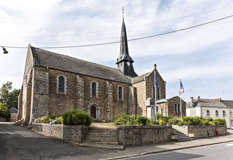 Église paroissiale Saint-Martin - rue Saint-Martin, rue de Bretagne, Montjean