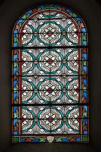 Ensemble de 6 verrières décoratives - Église paroissiale et prieurale Notre-Dame, Saulges