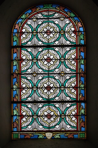 Ensemble de 6 verrières décoratives - Église paroissiale et prieurale Notre-Dame, Saulges