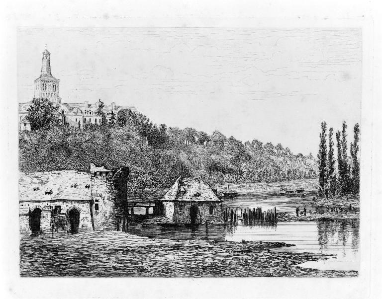 Moulins à farine, dits les Trois Moulins, et moulin à foulon